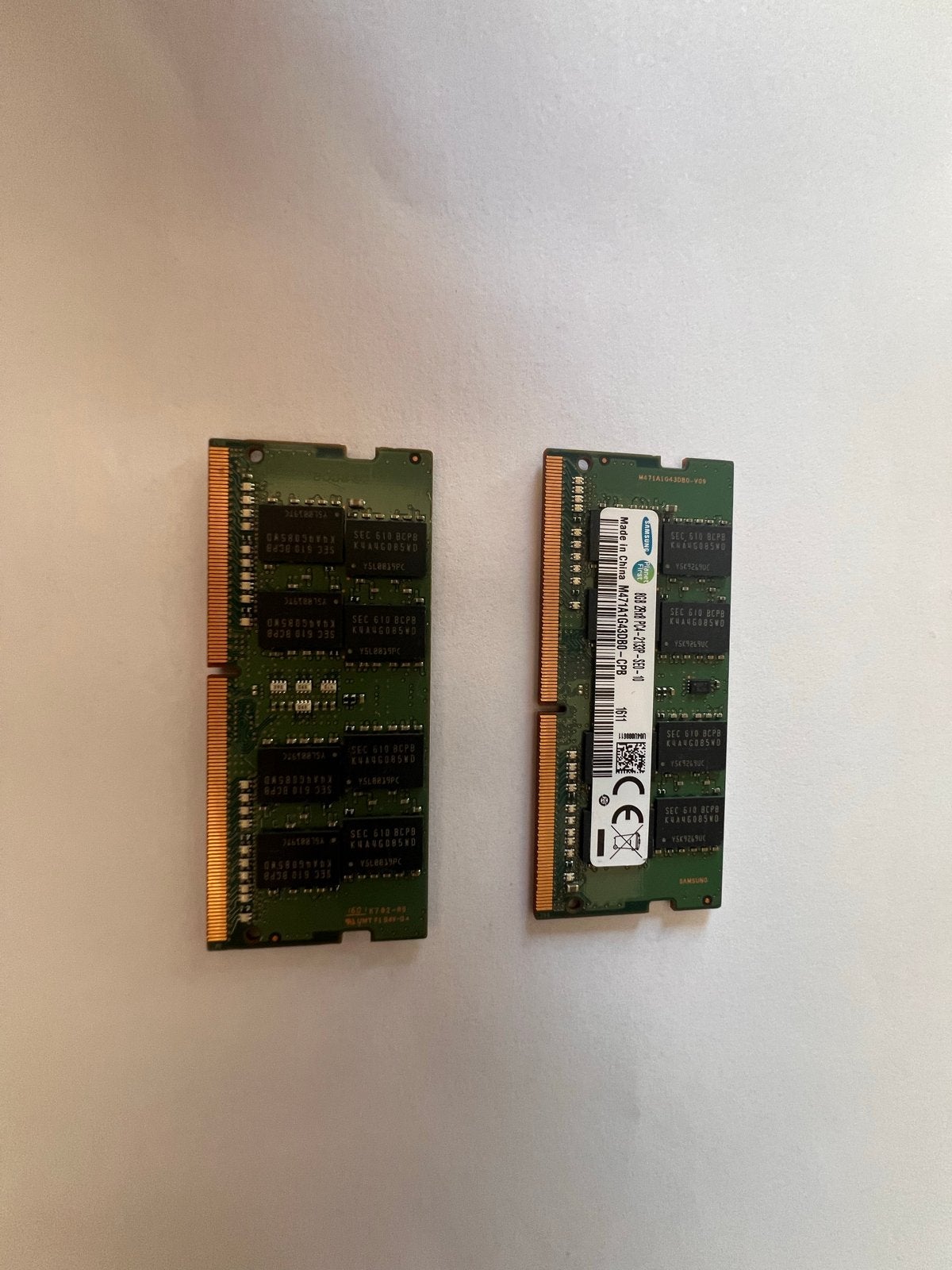 Samsung DDR4 RAM geheugenmodules 16GB (2x 8GB) voor Computer, Computers en Software, DDR4, 8 GB, Ophalen of Verzenden, Zo goed als nieuw