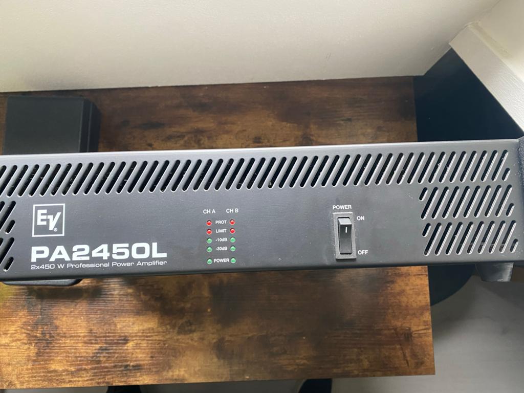 Electro Voice PA2450L Pro Eind.+ incl. speakerset, Ophalen, Gebruikt, Minder dan 500 watt, P.A.