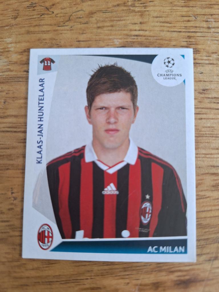 Klaas-Jan Huntelaar Panini Champions League Sticker, Ophalen of Verzenden