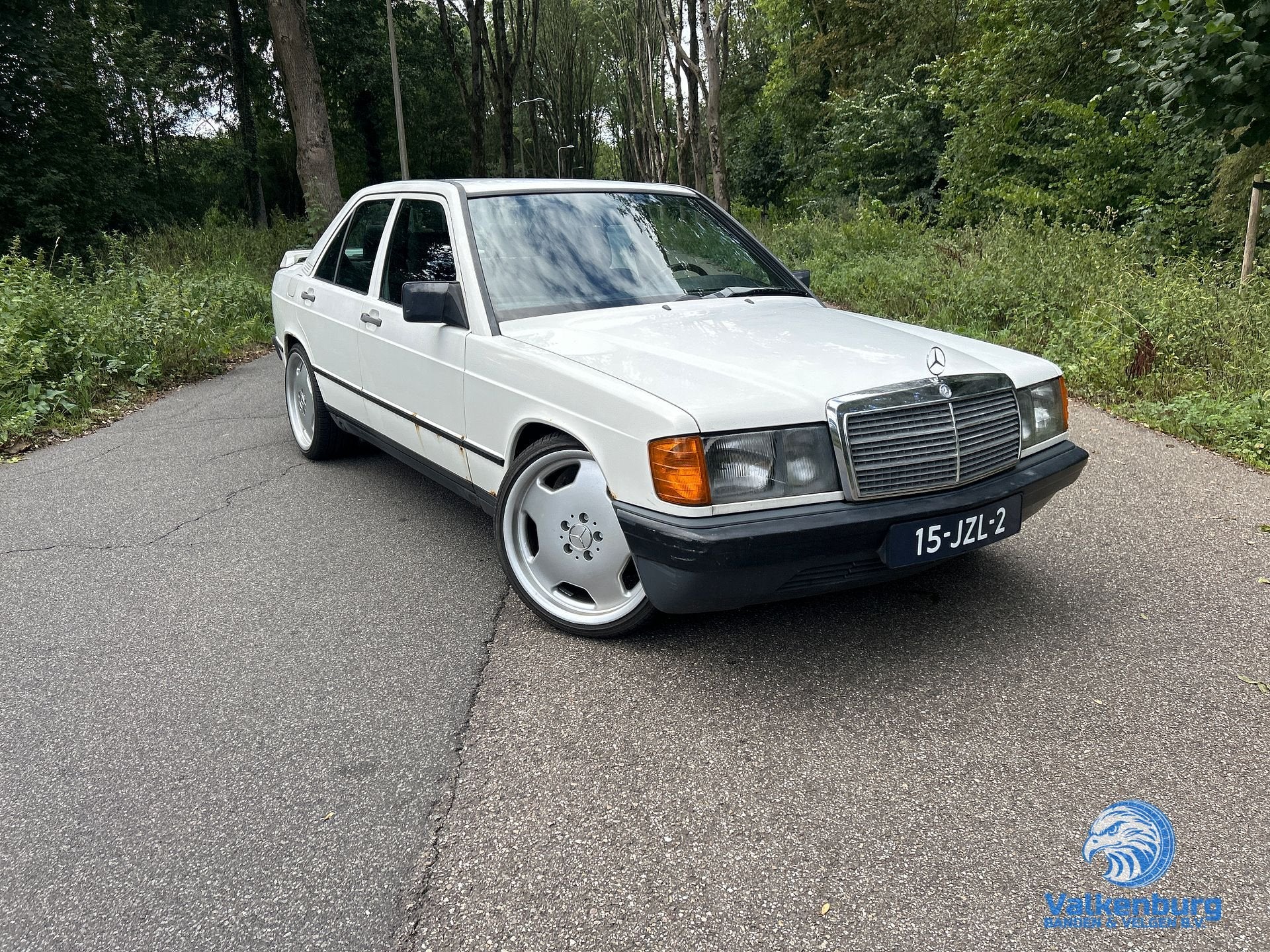 Mercedes-Benz 190 W201  190D Baby Benz Diesel Oldtimer APK 1, Zwart, Sportstoelen, Wit, Bedrijf