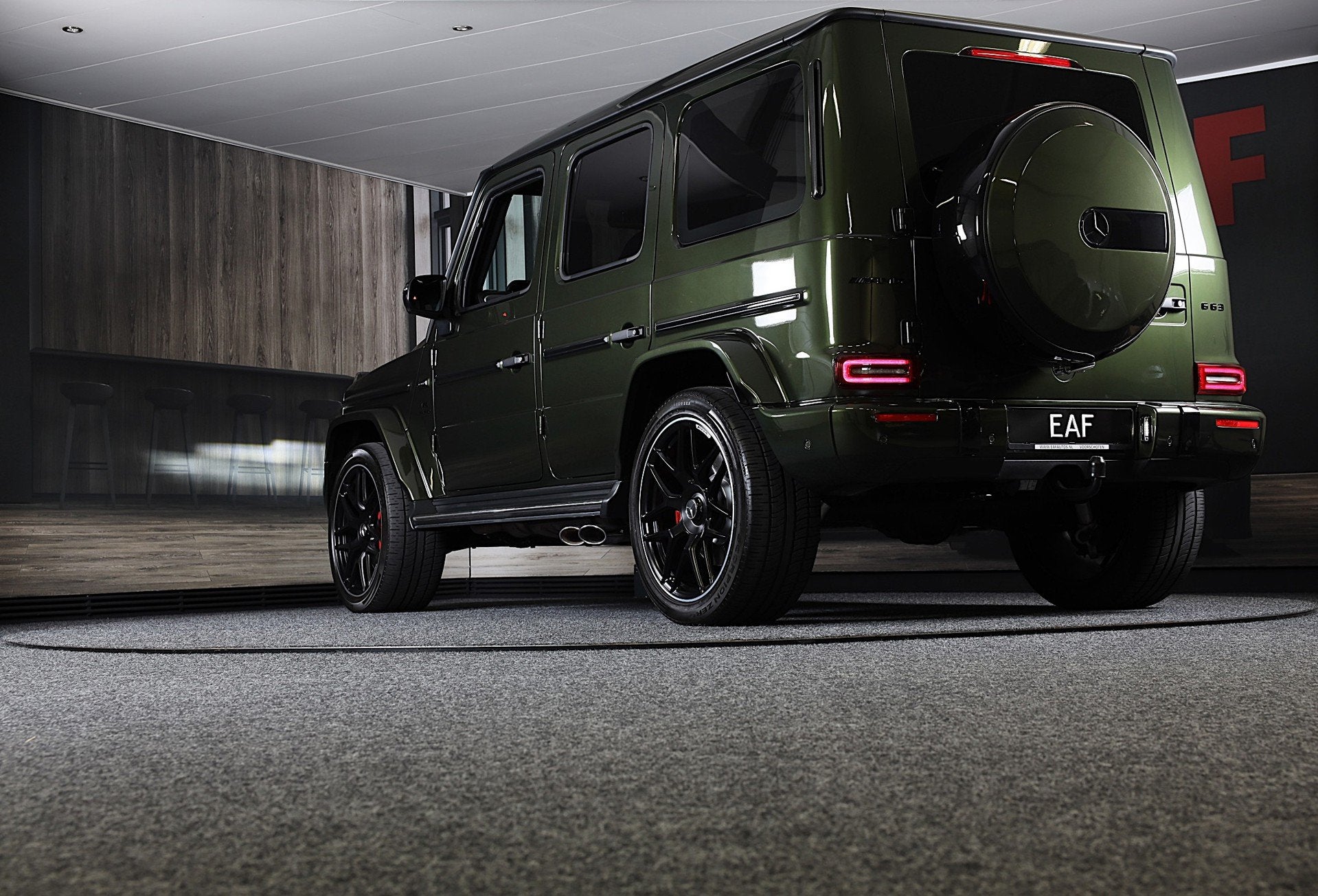 Mercedes-Benz G-klasse 63 Manufaktur / Olijf Groen / Carbon, Auto's, Automaat, Dealer onderhouden, G-Klasse, Bedrijf