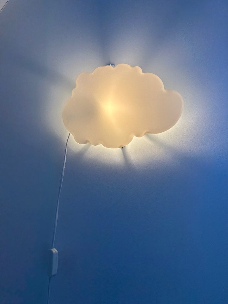 Wandlampje (wolk), Kunststof, Gebruikt, IKEA, E14 (klein)
