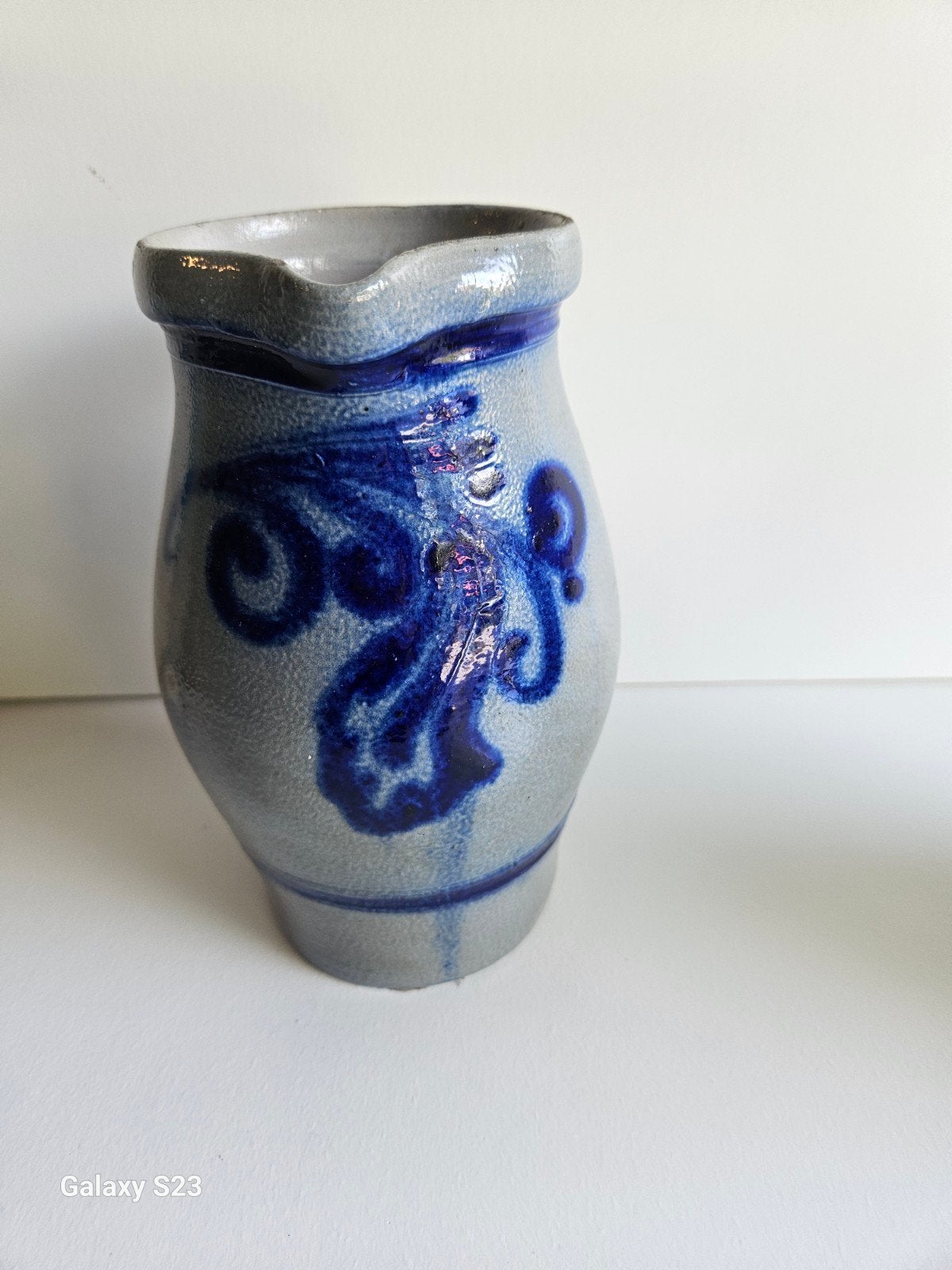 Vintage Zoutglazuur Kruik - 1.5 Liter, Ophalen of Verzenden