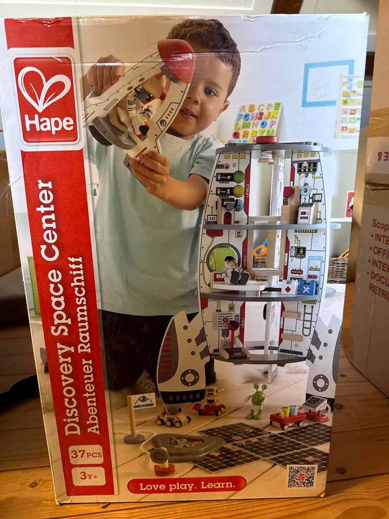 Hape Discovery Space Center Ruimteschip - Nieuw in doos, Kinderen en Baby's, Speelgoed | Educatief en Creatief, Ophalen, Nieuw