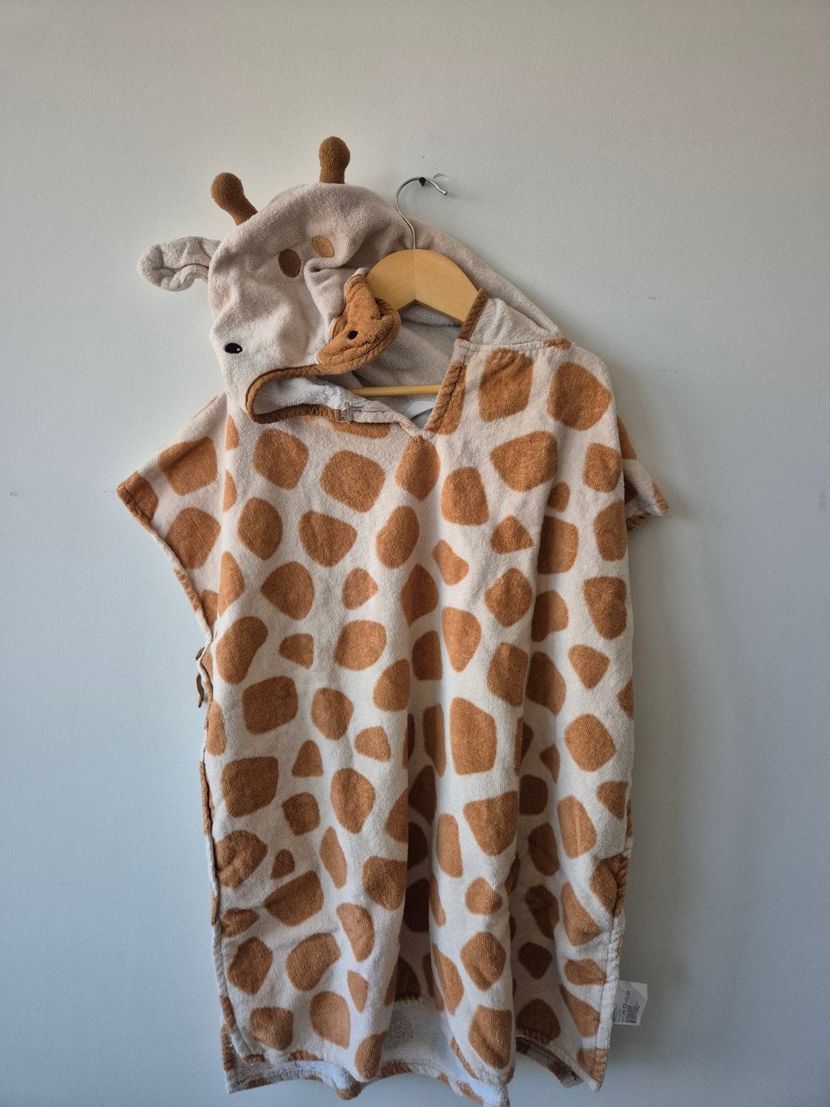 Badcape H&M Giraffe - 60x70 cm, Ophalen of Verzenden, Gebruikt, H&M Home, Jongetje of Meisje