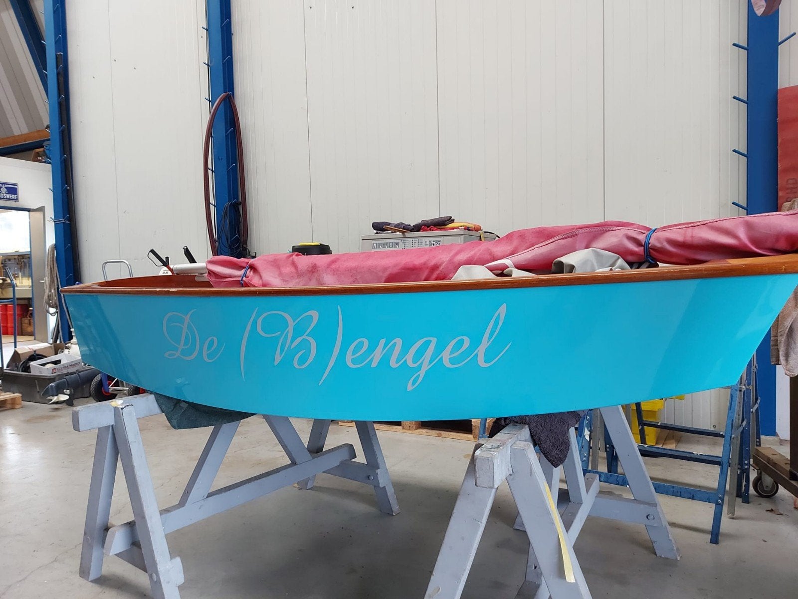Leuke complete optimist, Watersport en Boten, Ophalen, Zo goed als nieuw, Overige typen, Minder dan 15 m²
