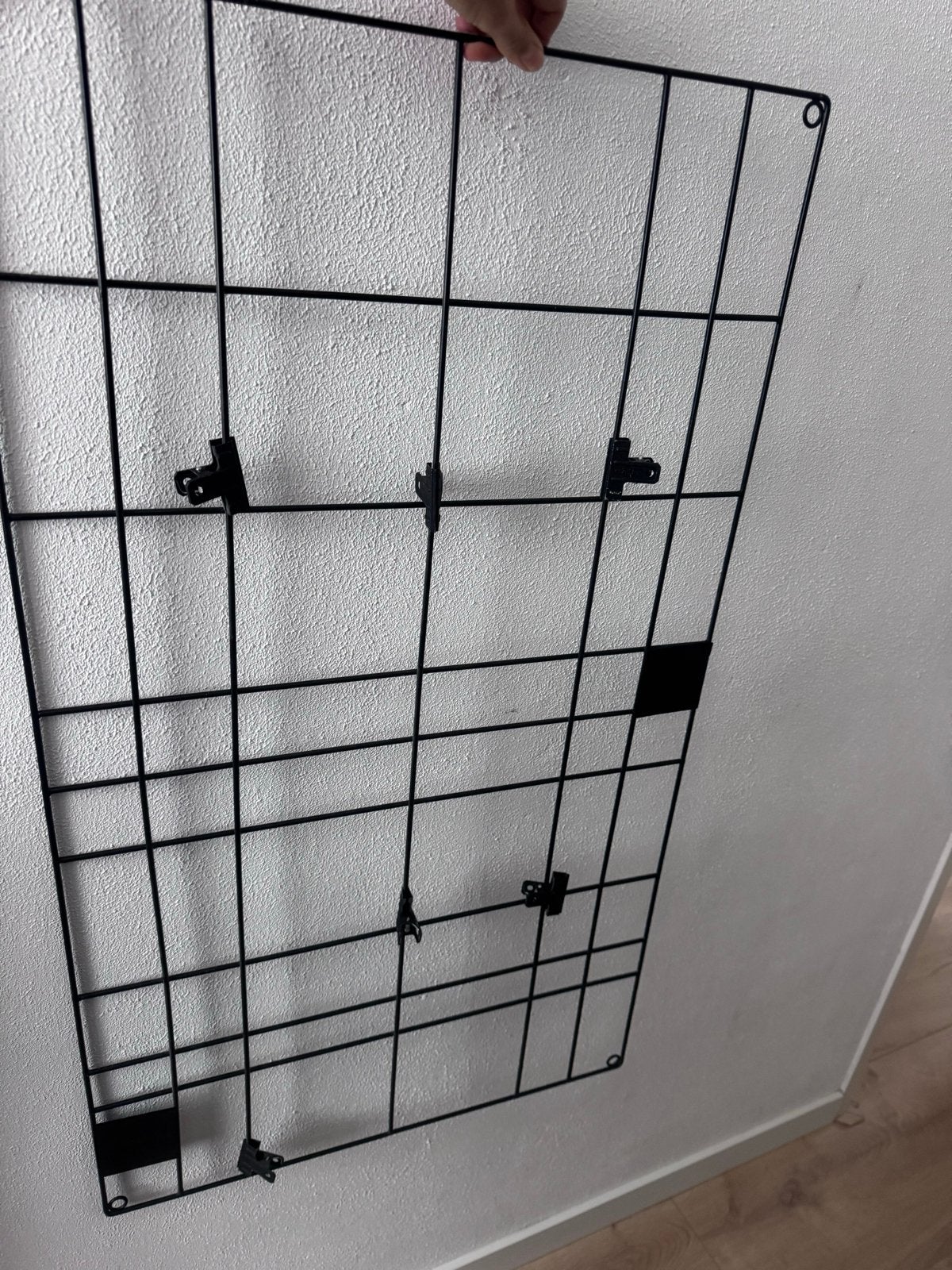 Zwart metalen memobord / decoratiebord van Vivwonen, Ophalen of Verzenden, Gebruikt, Zwart, Metaal