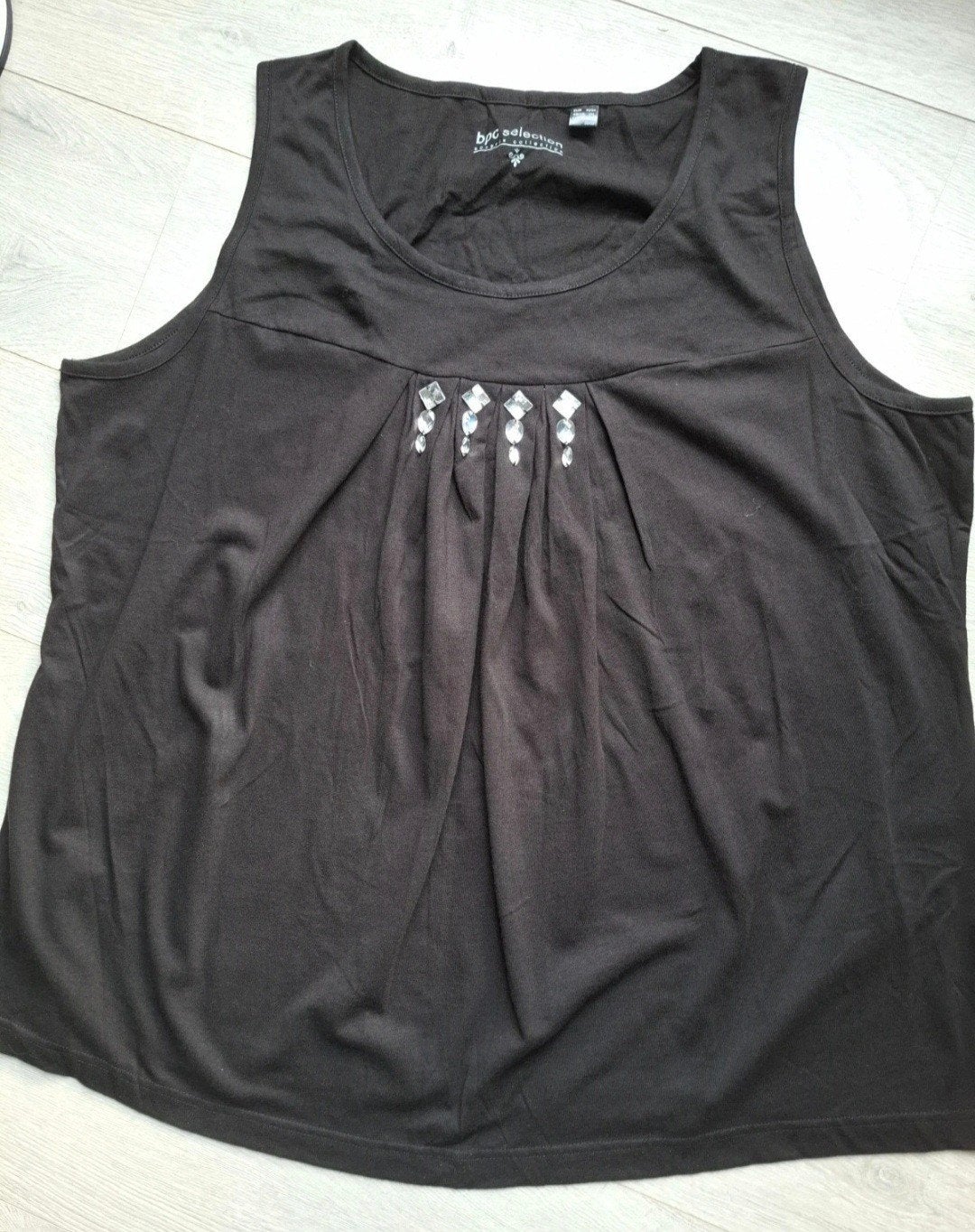 Bpc Selection mouwloze top zwart maat 52, Zwart, Bpc Selection, Maat 46/48 (XL) of groter, Ophalen of Verzenden