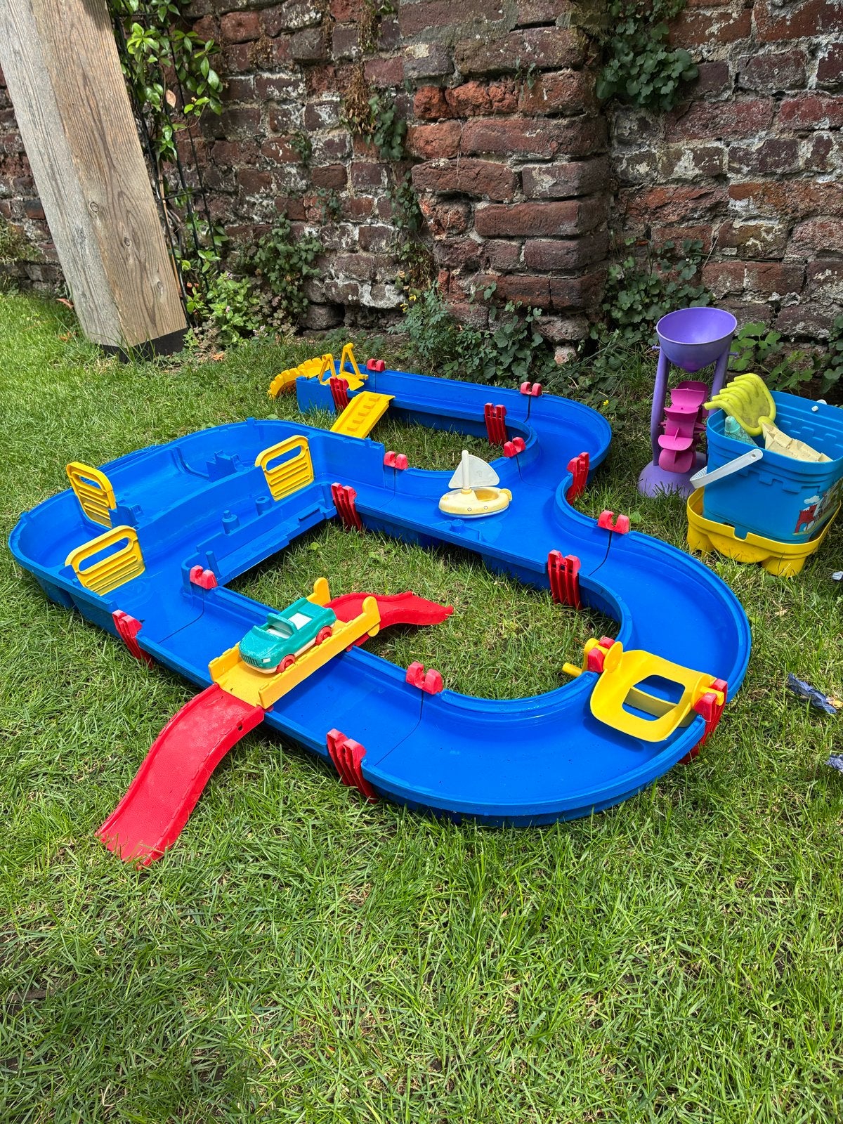 Aquaplay waterbaan speelset met accessoires, Ophalen, Gebruikt