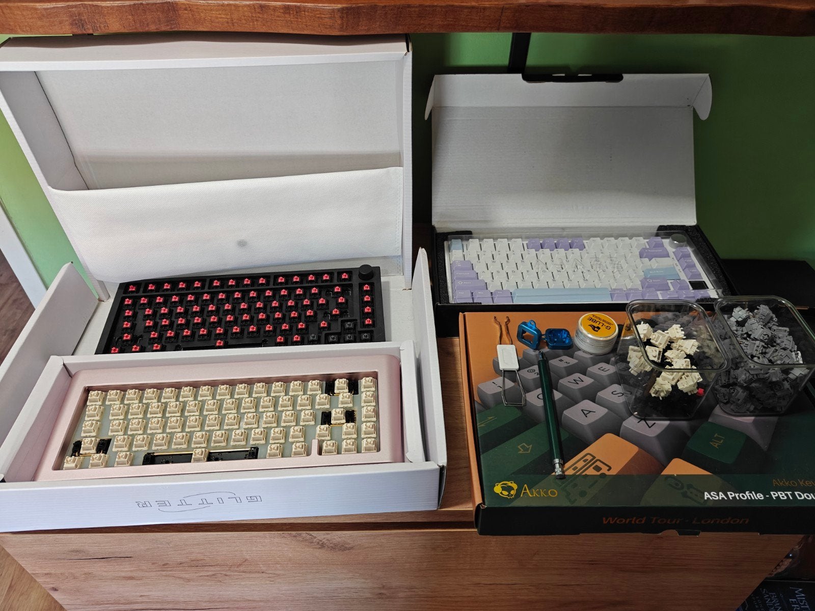 Collectie mechanische keyboards, switches en keycaps, Computers en Software, Ophalen of Verzenden