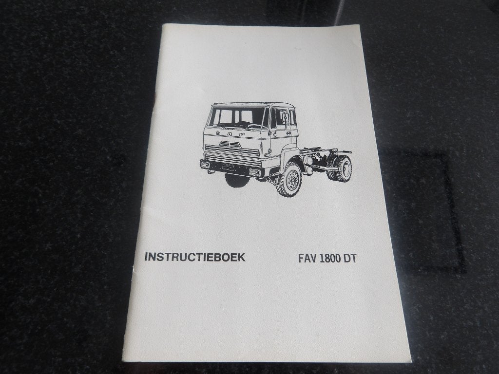 DAF Serie FAV 1800 DT - Instructieboek - NL, Verzenden