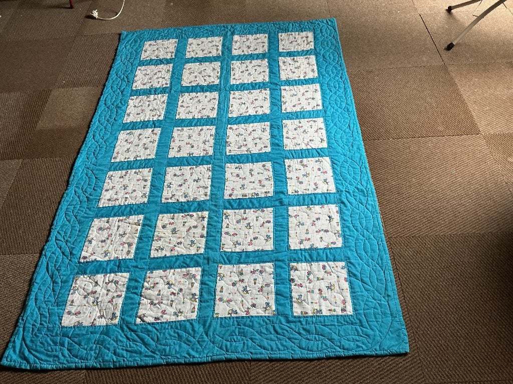 Eenpersoons bedsprei, Ophalen, Gebruikt, Eenpersoons, Blauw