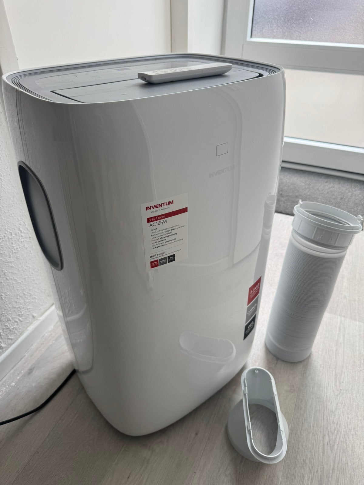 Inventum 12.000 BTU Mobiele Airco, Witgoed en Apparatuur, Airco's, Ophalen, 3 snelheden of meer, Zo goed als nieuw, Afstandsbediening