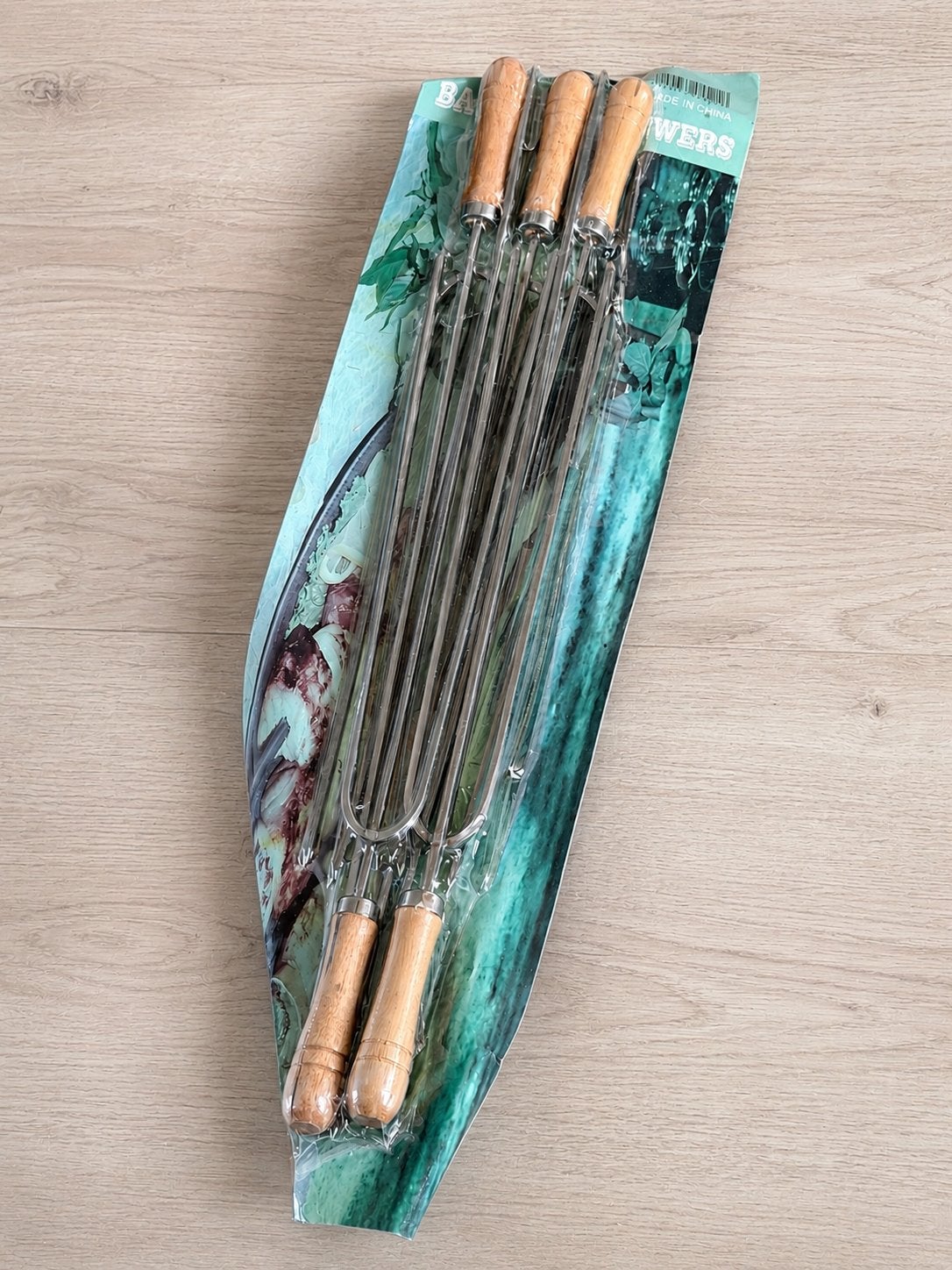 Een barbecue， Kebabspiesen, 45cm BBQ-spiesen met lange steel, Ophalen of Verzenden