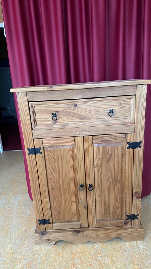 Massief grenen kastje, Huis en Inrichting, Kasten | Computermeubels, Gebruikt, 70 tot 120 cm, 120 tot 170 cm, Grenenhout