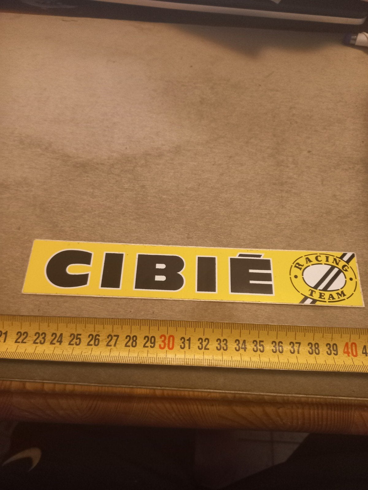 CIBIE Racing Team Sticker - Vintage Auto Sport Decal, Auto diversen, Autostickers, Ophalen of Verzenden