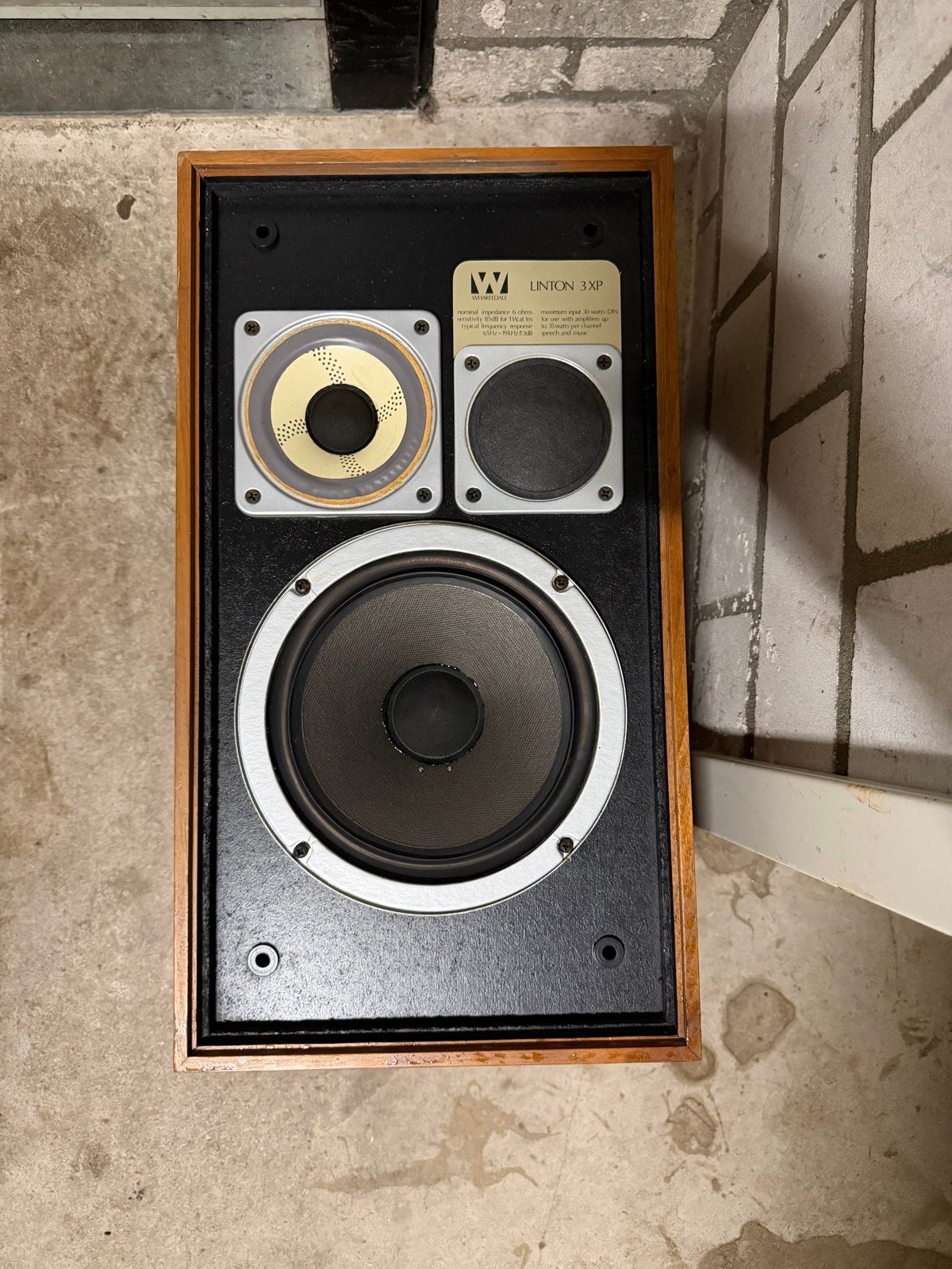 Wharfedale Linton 3XP Vintage Luidspreker, Ophalen of Verzenden, Gebruikt, Stereo speakers, Wharfedale