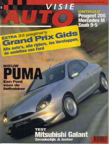 Autovisie 5 1997 : Ford Puma - Jeep Cherokee - Peugeot 206, Ophalen of Verzenden, Gelezen, Algemeen