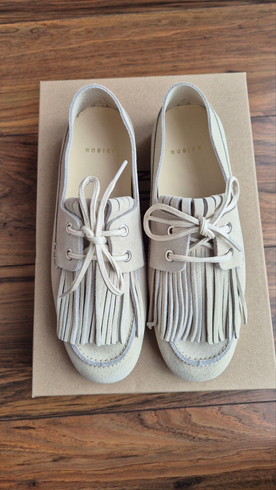 NEW Nubikk loafers Joan Macaw off white mt38, Ophalen, Nubikk, Nieuw, Instappers