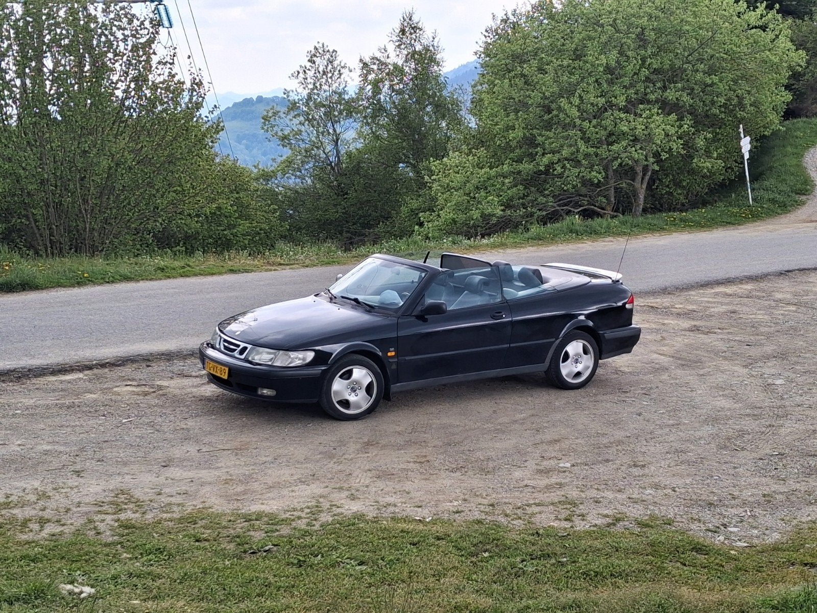 Saab 9-3 2.3 I Cabrio 1998 Zwart 200.000 km, Voorwielaandrijving, 1345 kg, Zwart, 4 cilinders