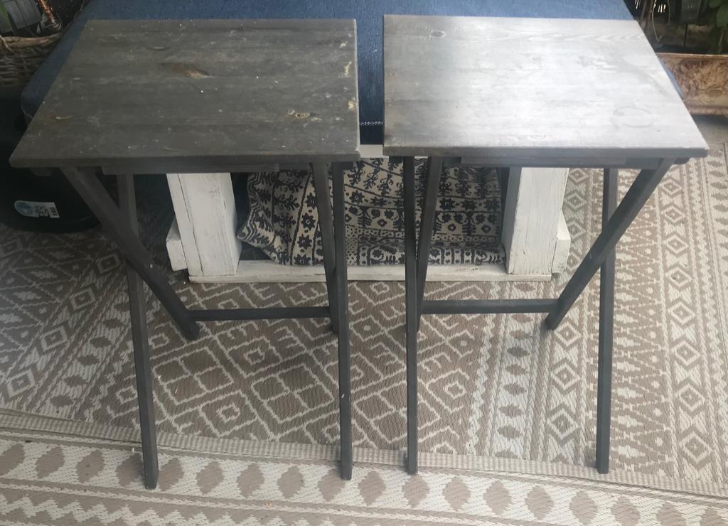 Bij zet tafeltje, Ophalen, Gebruikt