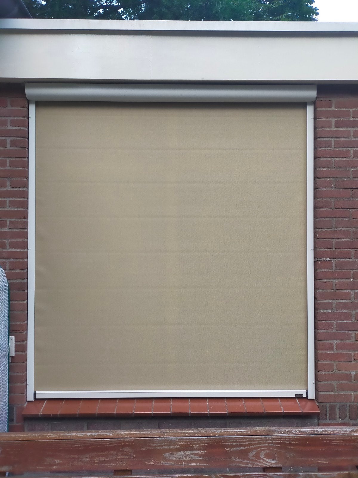 SunCircle Screen - Somfy motor - Crème - 195x177cm, Ophalen, Gebruikt