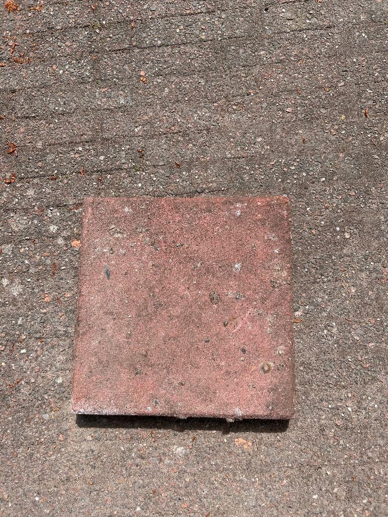 Stoeptegel rood/ bruin retro, Tuin en Terras, Ophalen, Gebruikt, Minder dan 5 m², Beton