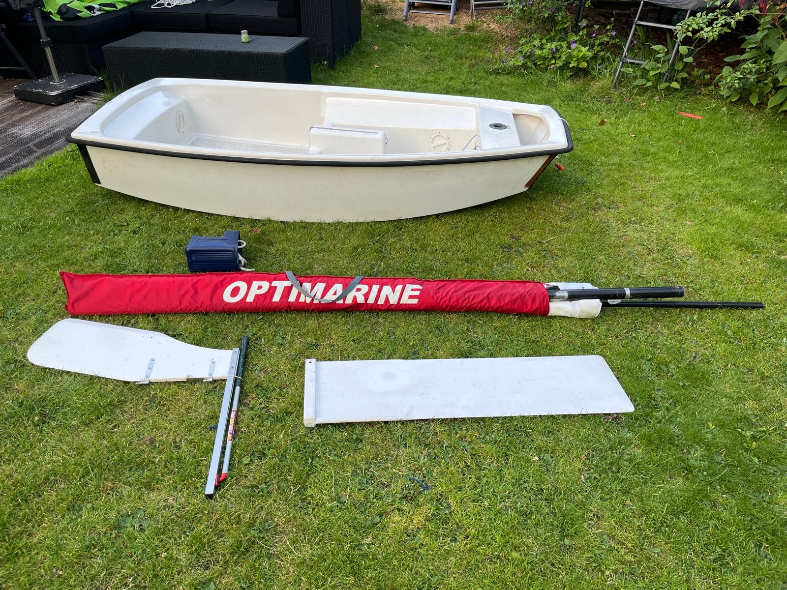 Optimist zeilboot, Dragon Marine polyester, Ophalen, Gebruikt