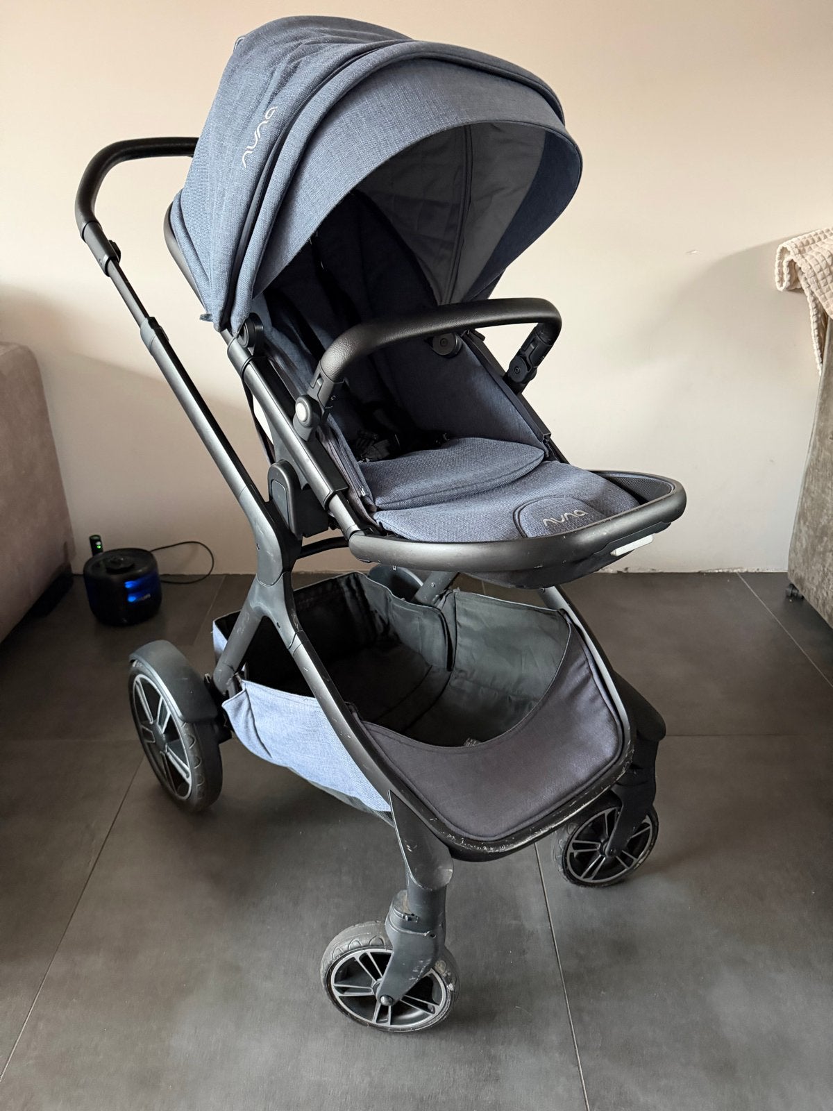 Nuna kinderwagen met reiswieg gebruikt, Gebruikt, Combiwagen, Met reiswieg, Ophalen