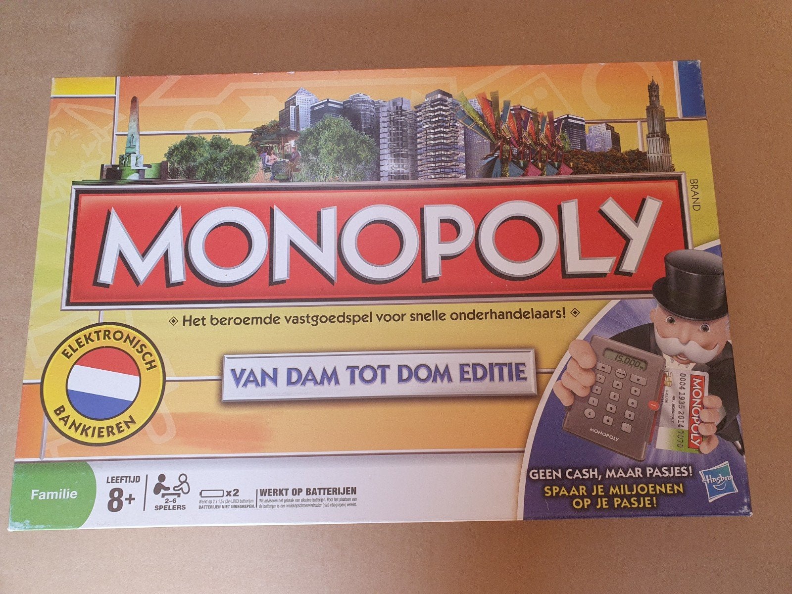 Monopoly van dam tot dom editie, Ophalen of Verzenden, Zo goed als nieuw