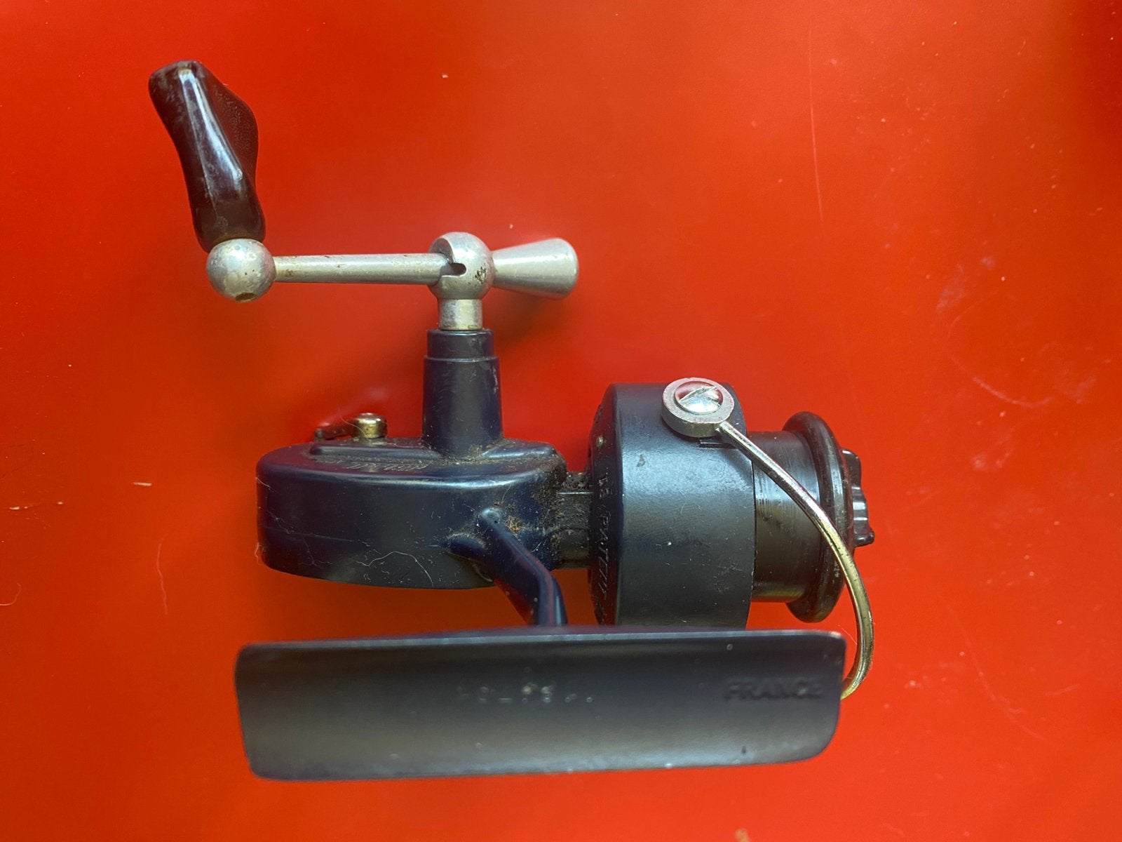 Vintage vismolen special Mitchell 408, Ophalen of Verzenden, Zo goed als nieuw, Molen