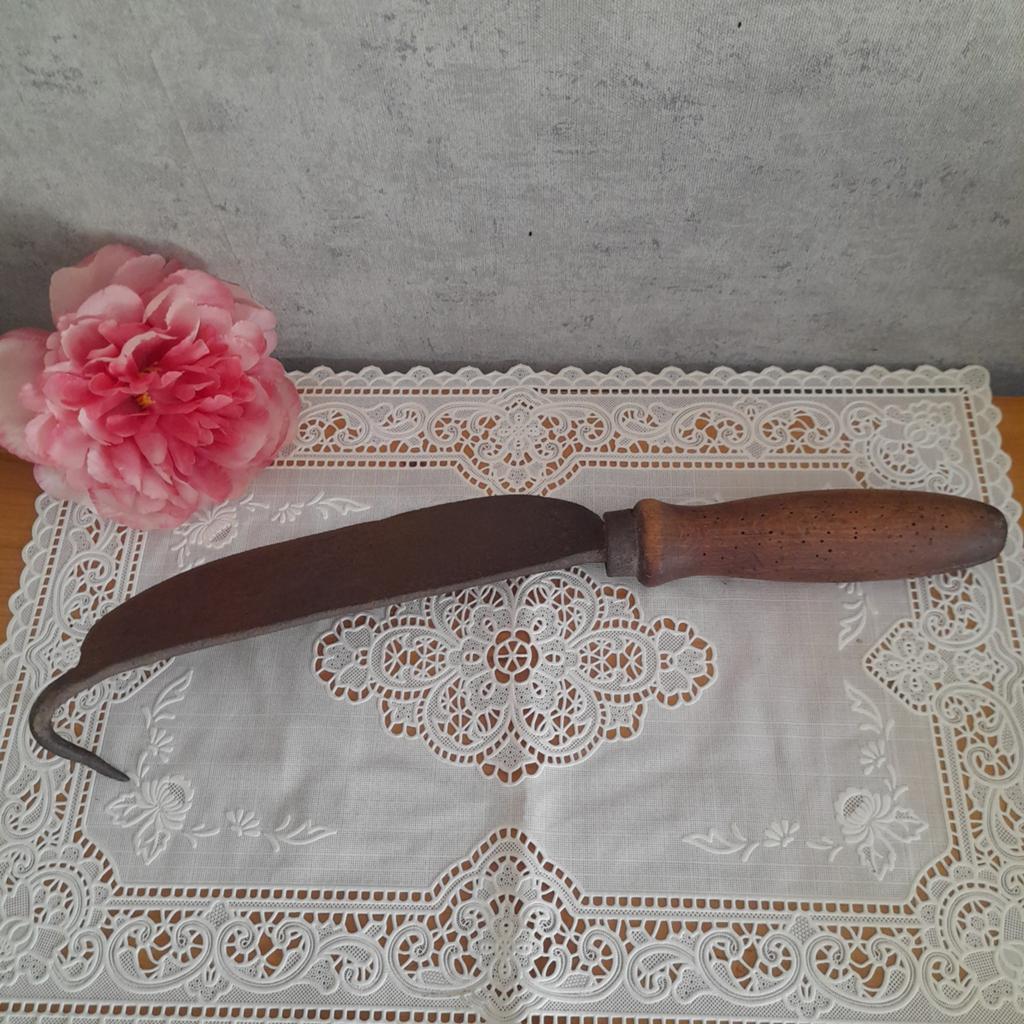 Oud antiek  bietenmes mes hakmes, Antiek en Kunst, Antiek | Gereedschap en Instrumenten, Ophalen of Verzenden