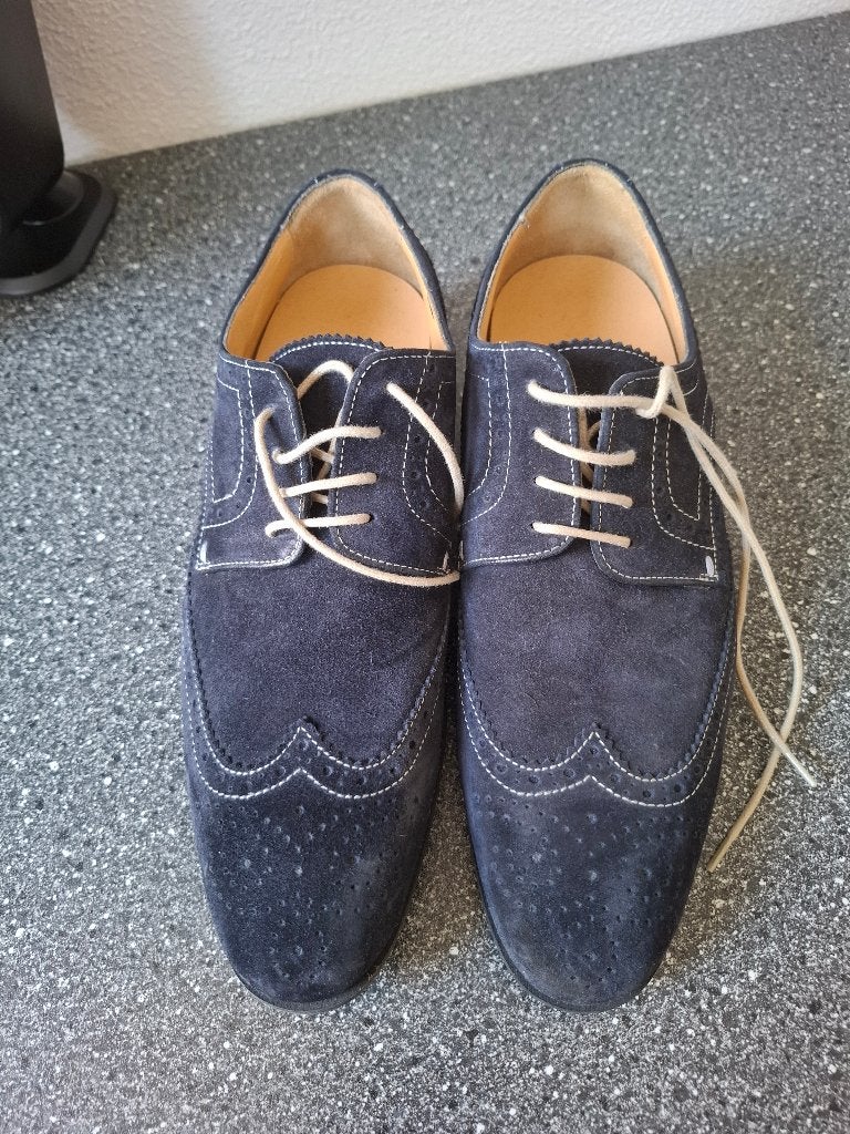 Suitsupply schoenen, maat 39, Blauw, Overige typen, Ophalen of Verzenden, Zo goed als nieuw