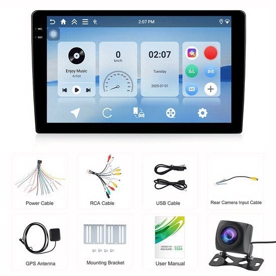4+128GB Android 15 Autoradio – 2-DIN Multimedia Systeem, Corvance B.V., Verzenden, Nieuw, Corvancebol@gmail.com