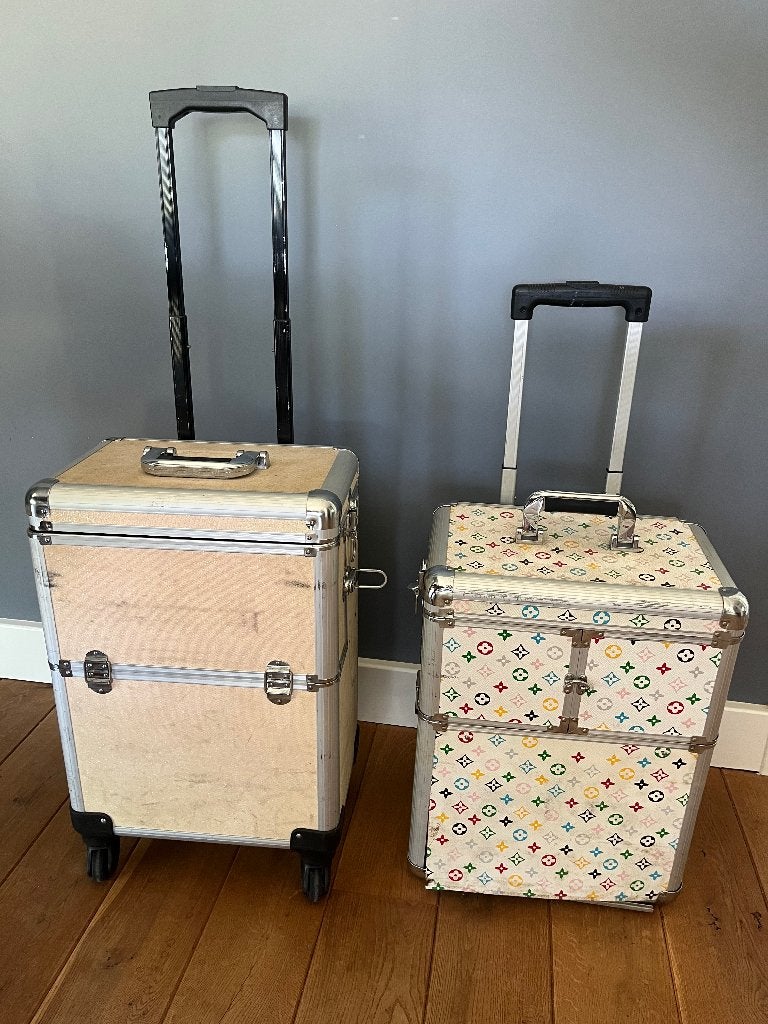 Complete nagelstudio kinderfeestje – 2 koffers – nail art, Ophalen, Gebruikt, Overige kleuren, Handen en Nagels