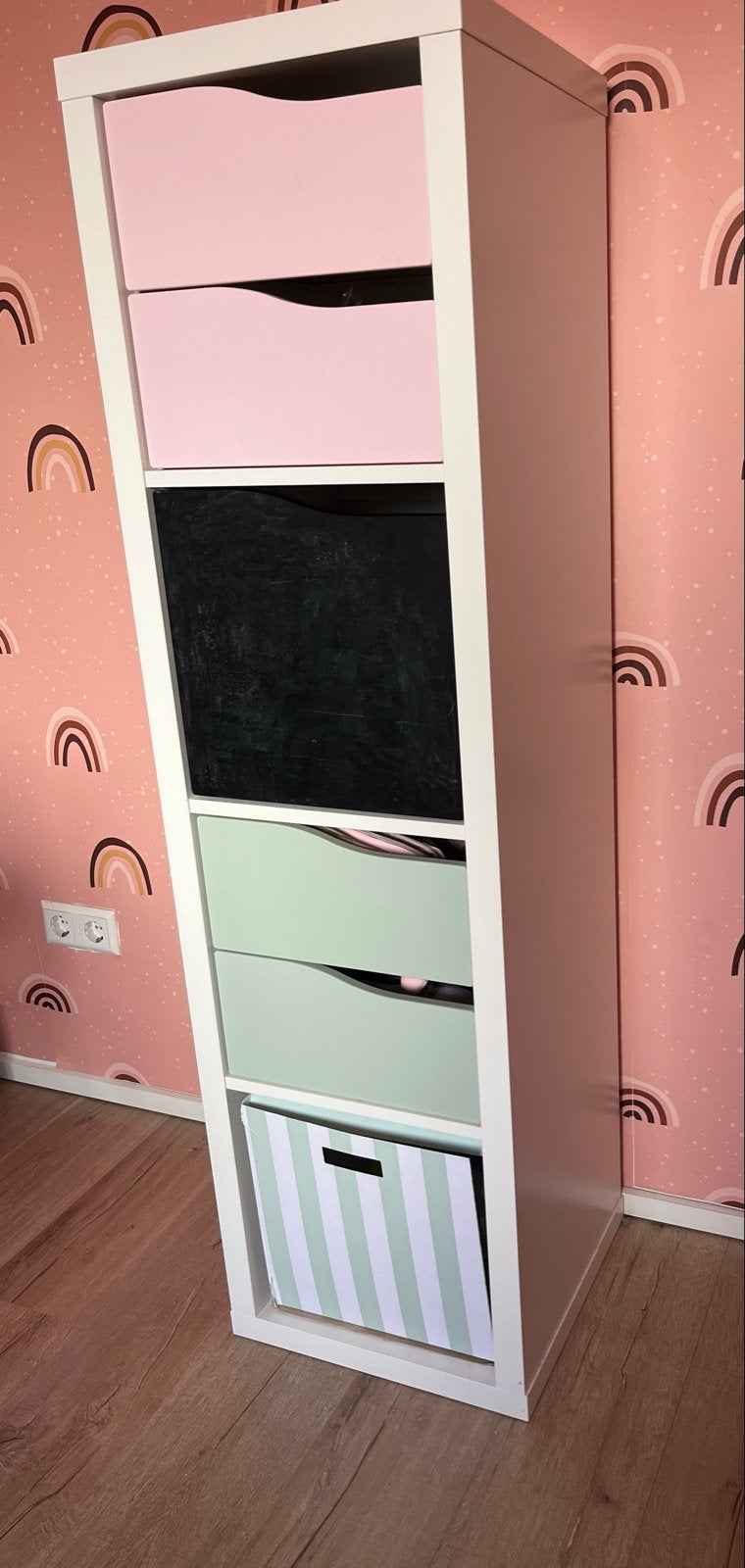 IKEA KALLAX kast met lades en deurtje, Ophalen, Gebruikt