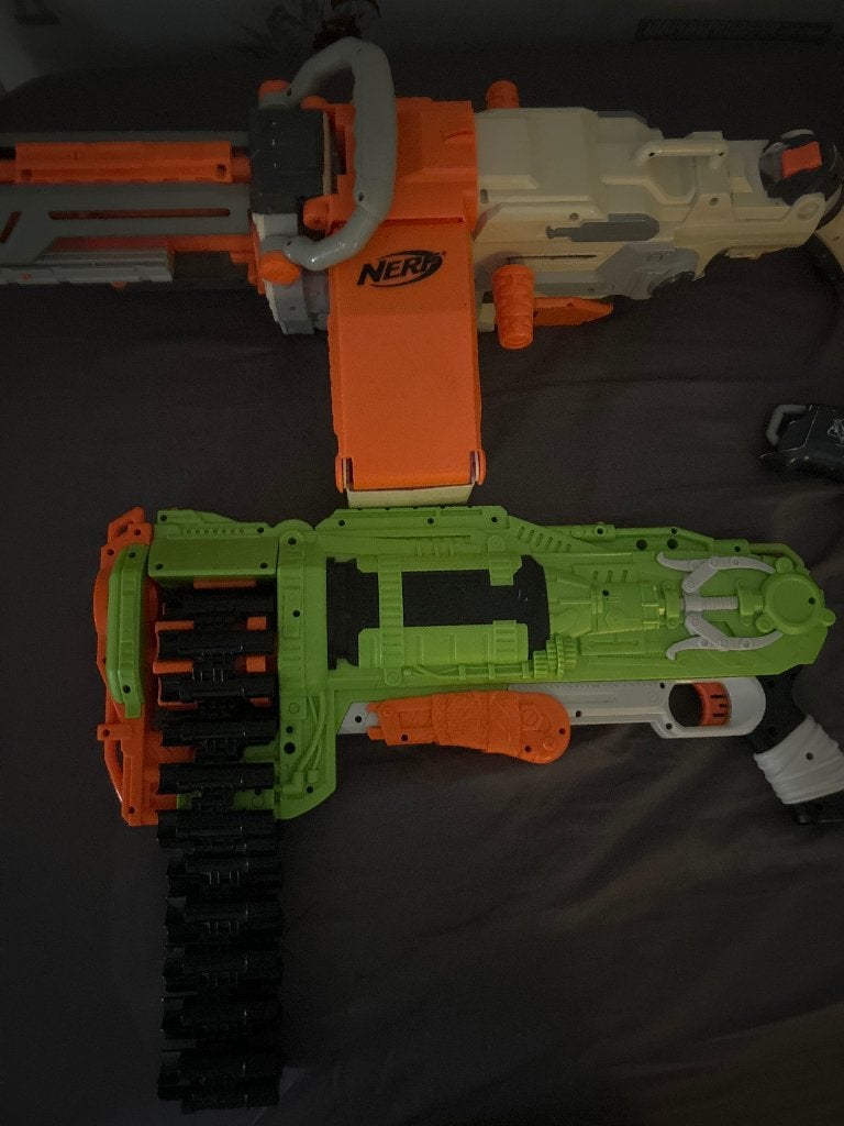 Nurf guns, Ophalen, Gebruikt