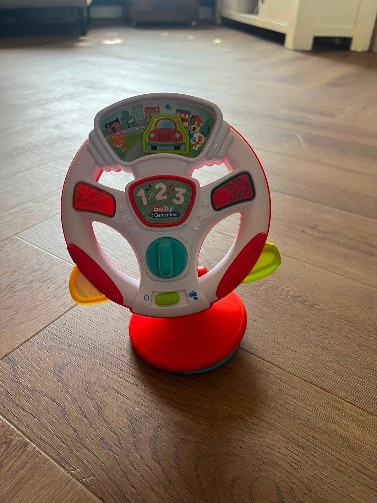 Baby Clementoni Stuurwiel met Licht en Geluid, Ophalen of Verzenden, Gebruikt, Auto, Met licht