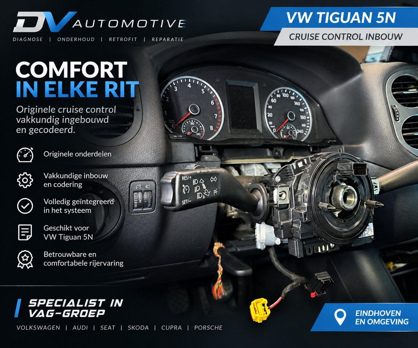 Cruise control Inbouw Volkswagen Tiguan 5N, Ophalen of Verzenden, Nieuw, Volkswagen