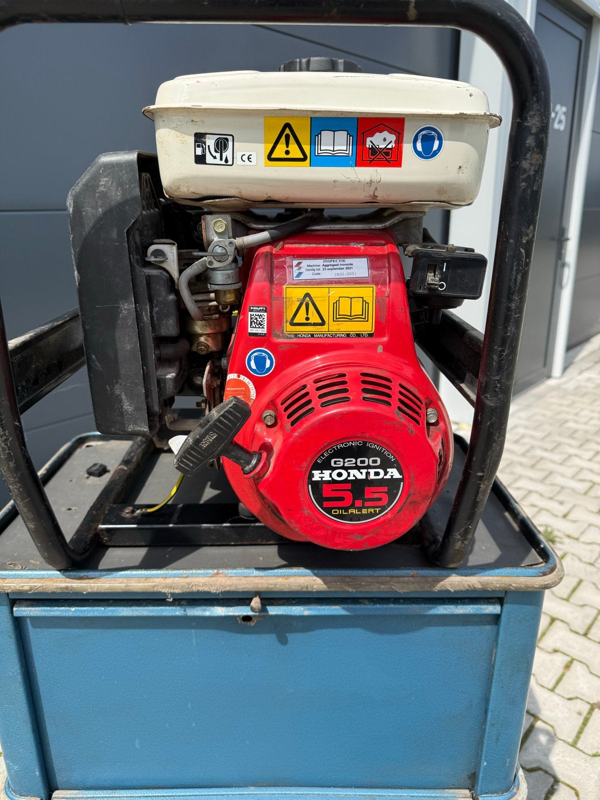Honda GS200 Aggregaat - 2,2kW Generator, Doe-het-zelf en Verbouw, Ophalen, Gebruikt, Benzine, Geluidgedempt