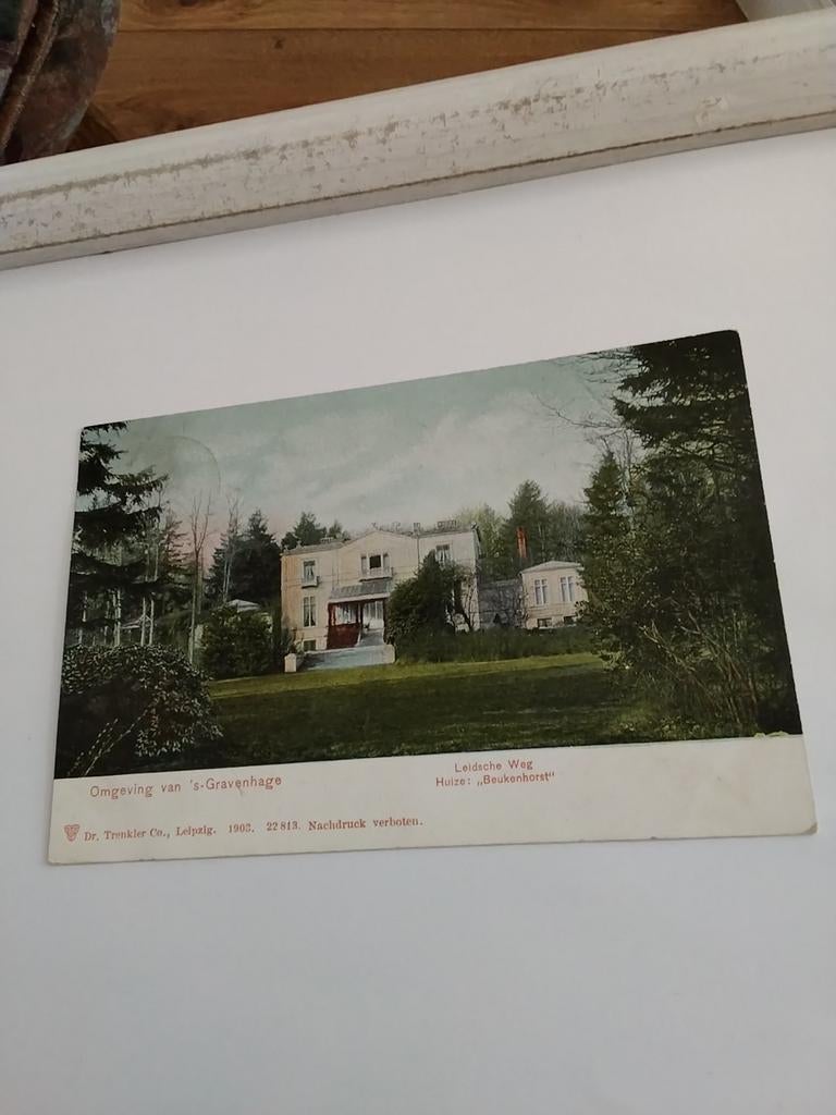 'S GRAVENHAGE.  HUIZE "BEUKENHORST"  LEIDSCHE WEG, Ophalen of Verzenden, Voor 1920, Zuid-Holland