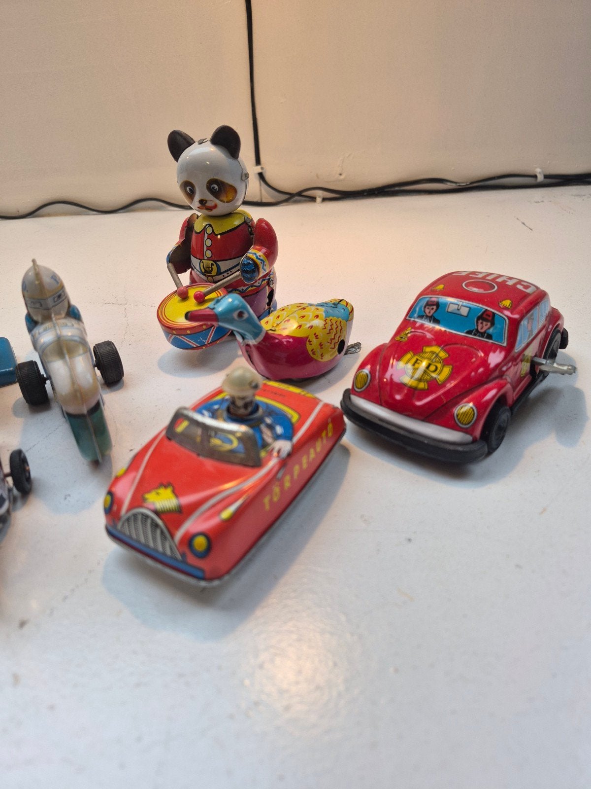 Diverse blikken items, deels opwindbaar, Ophalen of Verzenden
