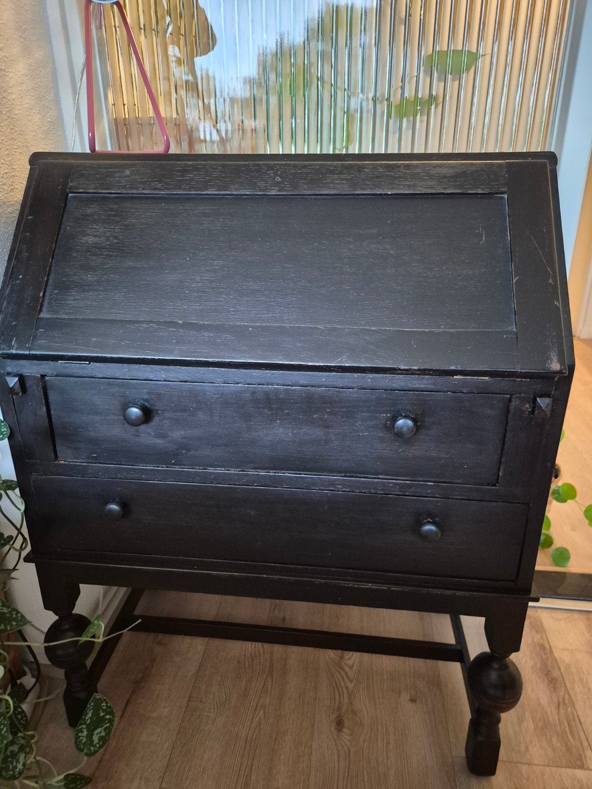 Zwarte brocante secretaire, Huis en Inrichting, Ophalen