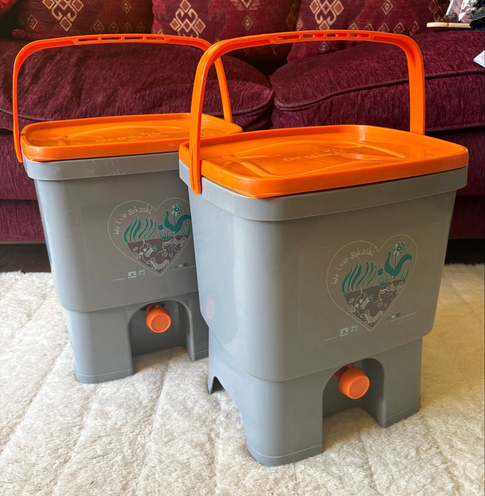Bokashi emmers (2 stuks) voor compostering, Ophalen of Verzenden, Nieuw