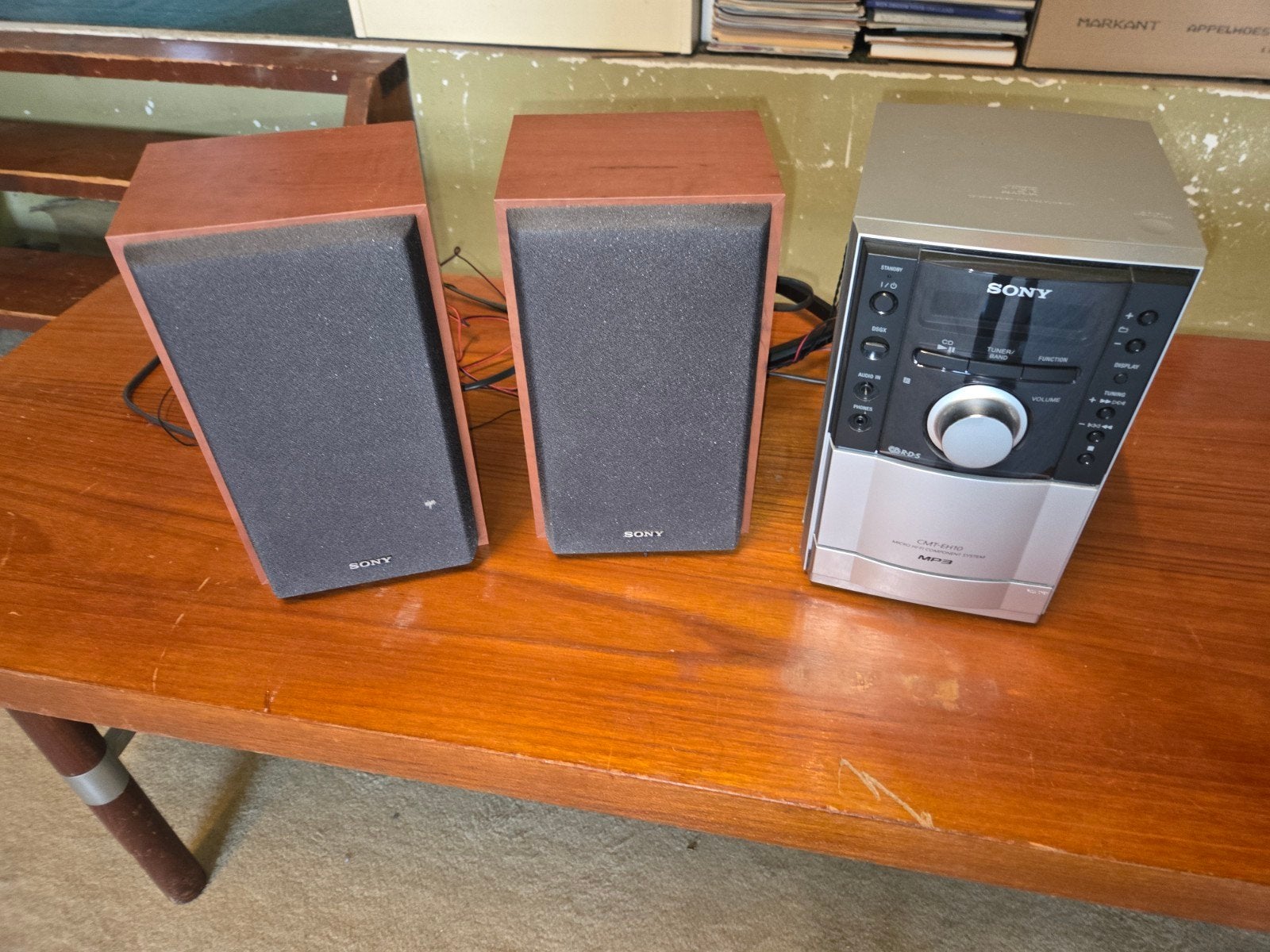 Sony CMT-EH10 met speakers, Ophalen, Gebruikt, Microset, Cd-speler