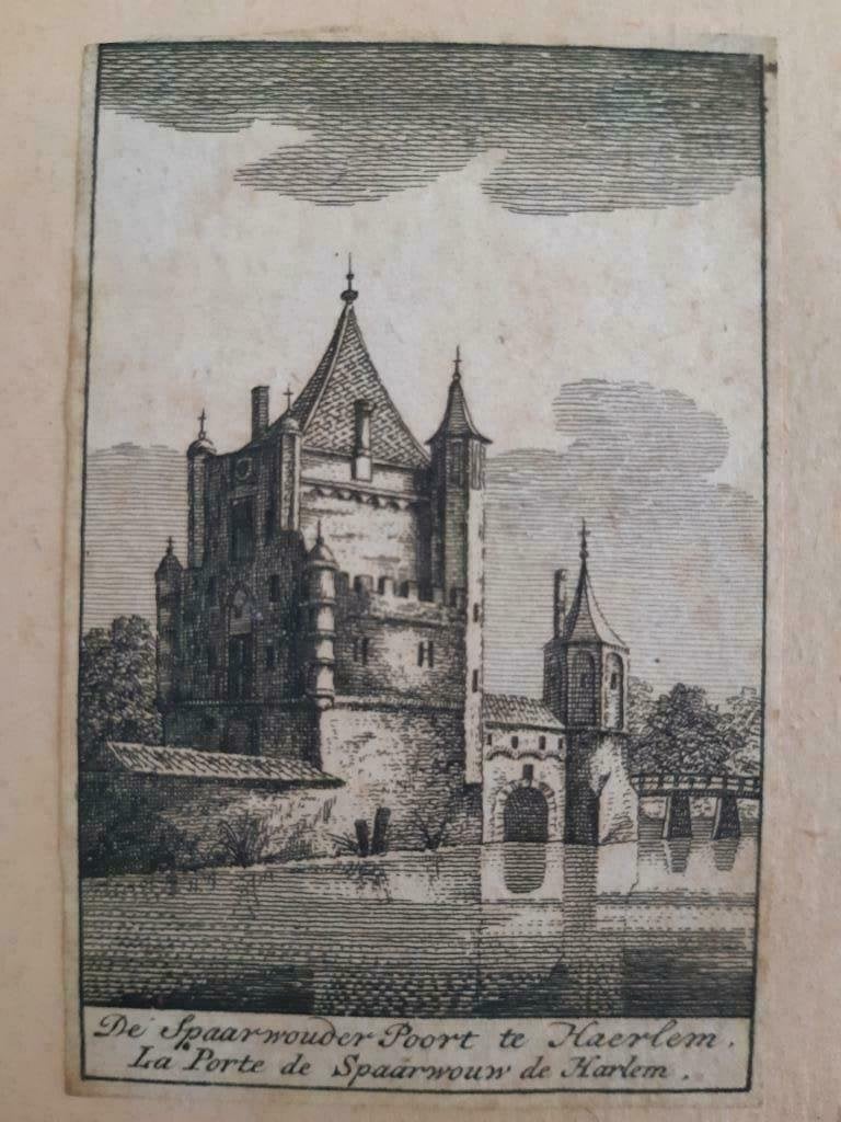 R07 / Spaerwouder Poort te Haarlem - Haerlem  Unieke gravure, Ophalen of Verzenden