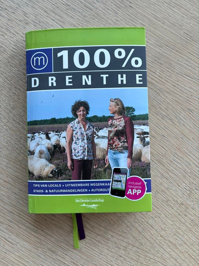 100% Drenthe Reisgids met navigatie APP, Boeken, Overige merken, Europa, Ophalen of Verzenden, Zo goed als nieuw