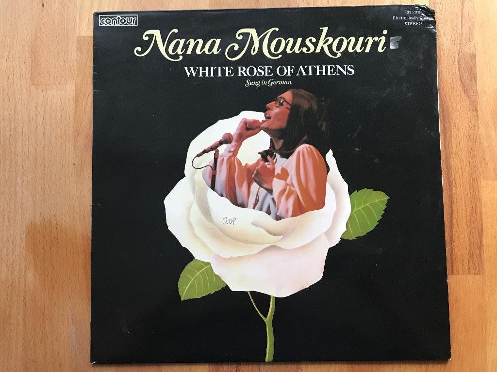 LP Nana Mouskouri White rose of Athens - Zingt in Duits, Cd's en Dvd's, Vinyl | Overige Vinyl, Ophalen of Verzenden, Gebruikt