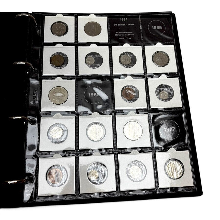 Muntenalbum, Beatrix 1980, Ophalen of Verzenden, Koningin Beatrix, Zilver