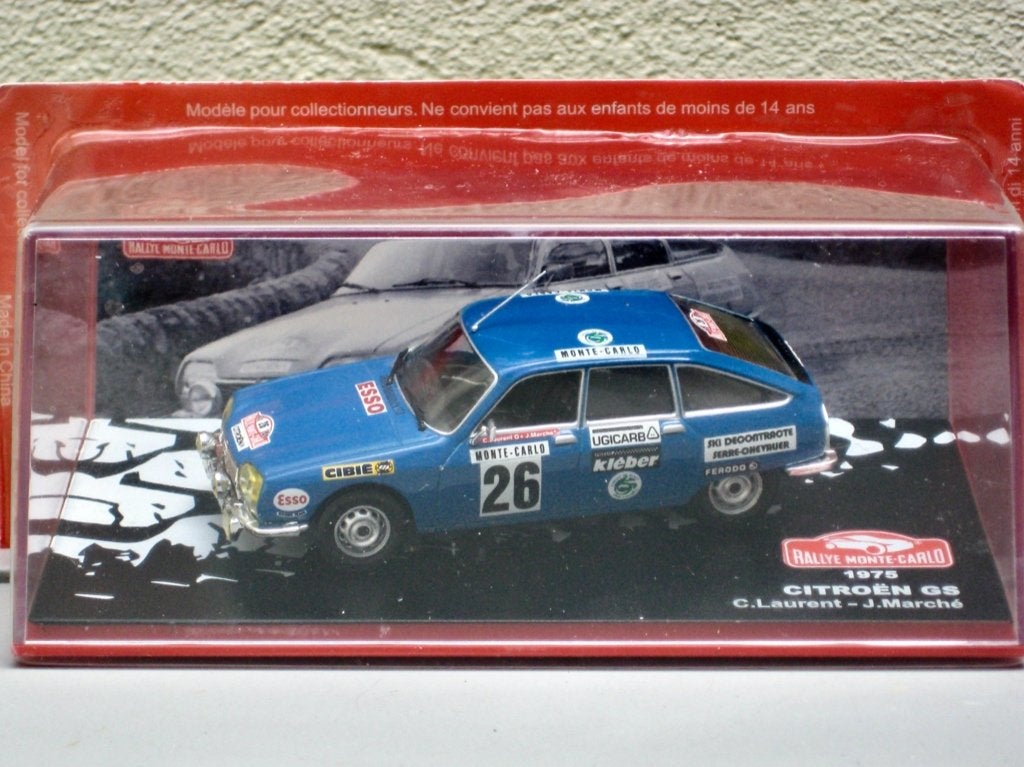 Citroen GS Rally Monte Carlo 1975 Laurent Marché Altaya 1:43, Ophalen of Verzenden, Nieuw, Auto, Overige merken